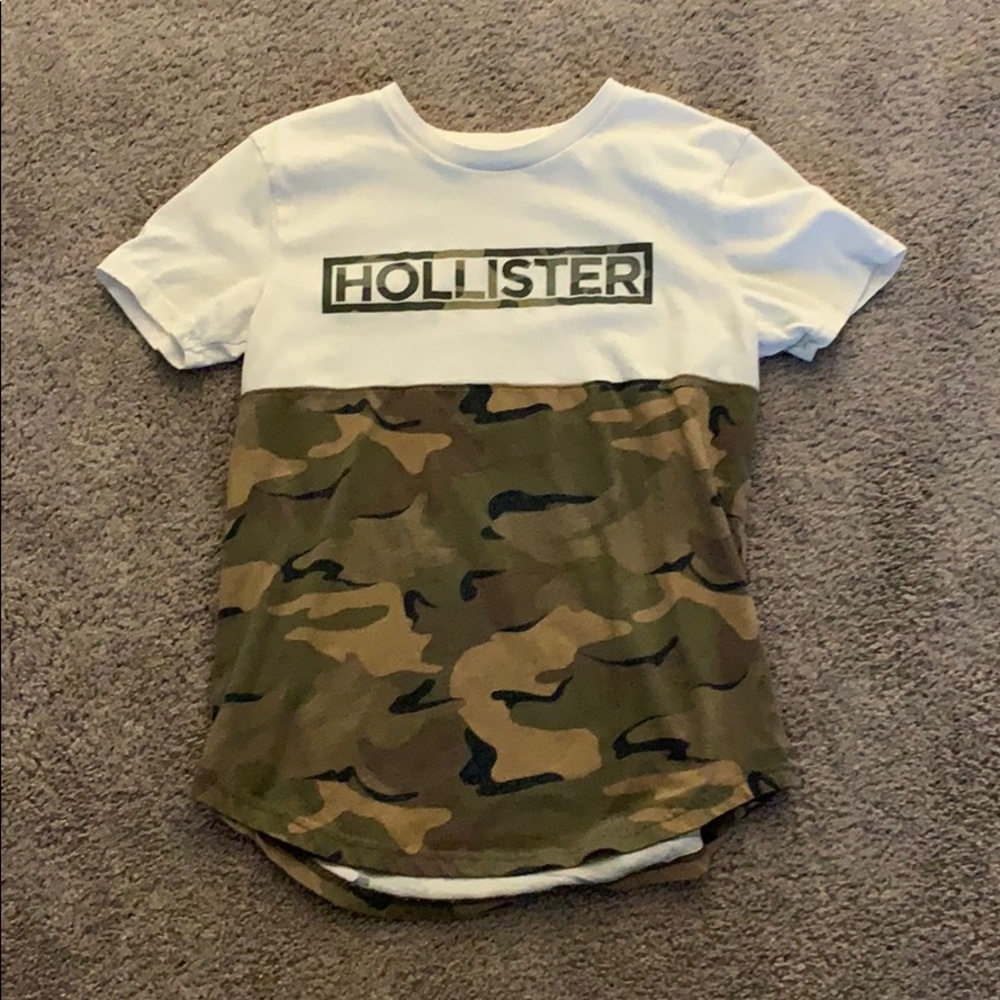 camo hollister t shirt